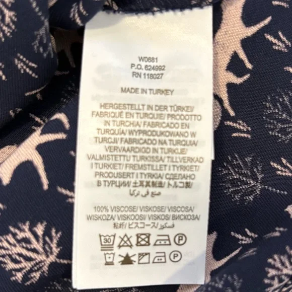 ‼️Sold‼️Boden Navy and Pink Animal Print Dress - Picture 11 of 14